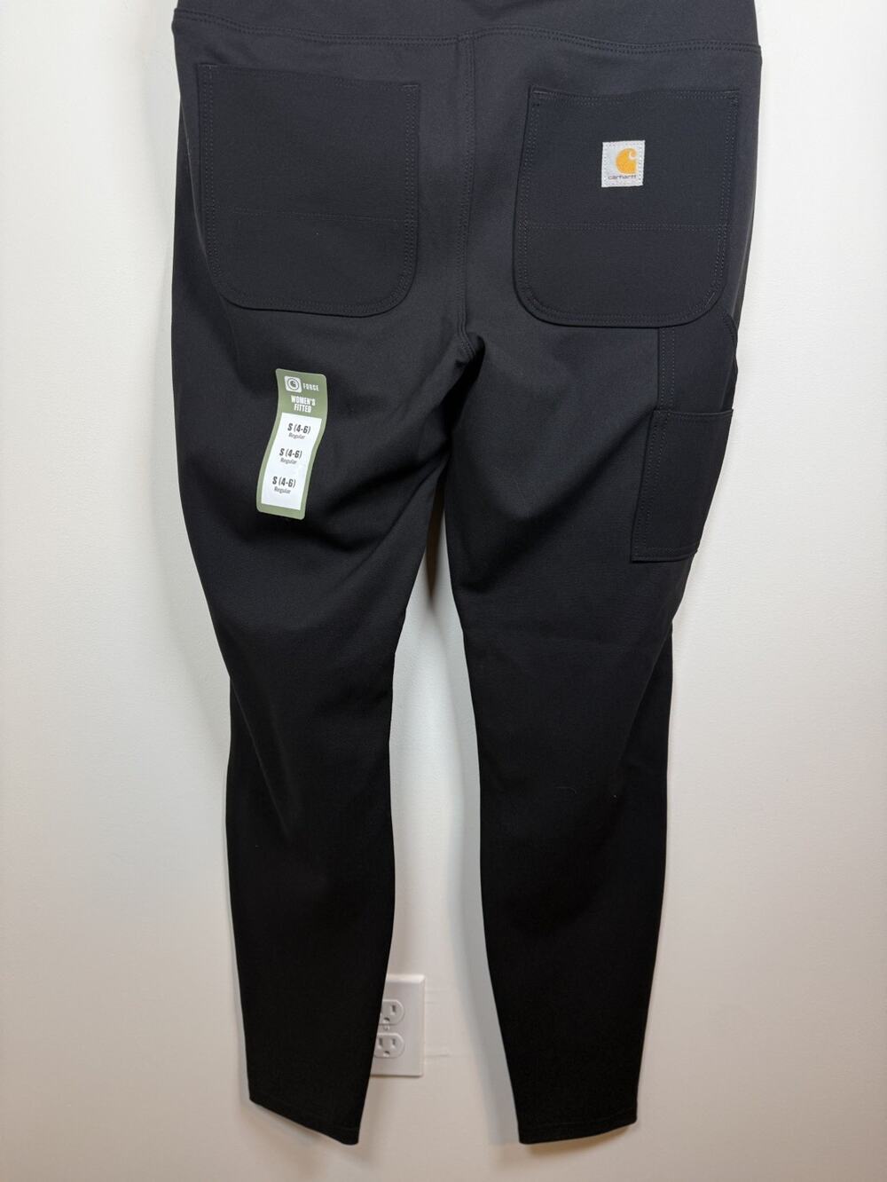 Carhartt leggings Black Force womens Small 4 6 Fitted Stretch Pants Work Outdoor